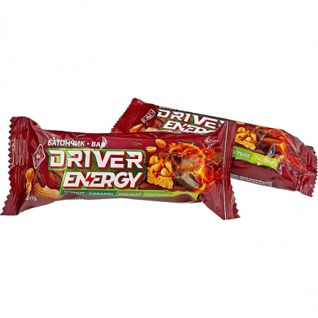 Батончики «Driver Energy» в шоу-боксі, 1.2 кг, Житомирські Ласощі