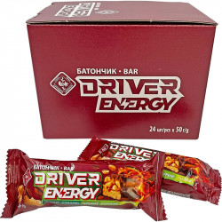 Батончики «Driver Energy» в шоу-боксе, 1.2 кг, Житомирские Ласощи